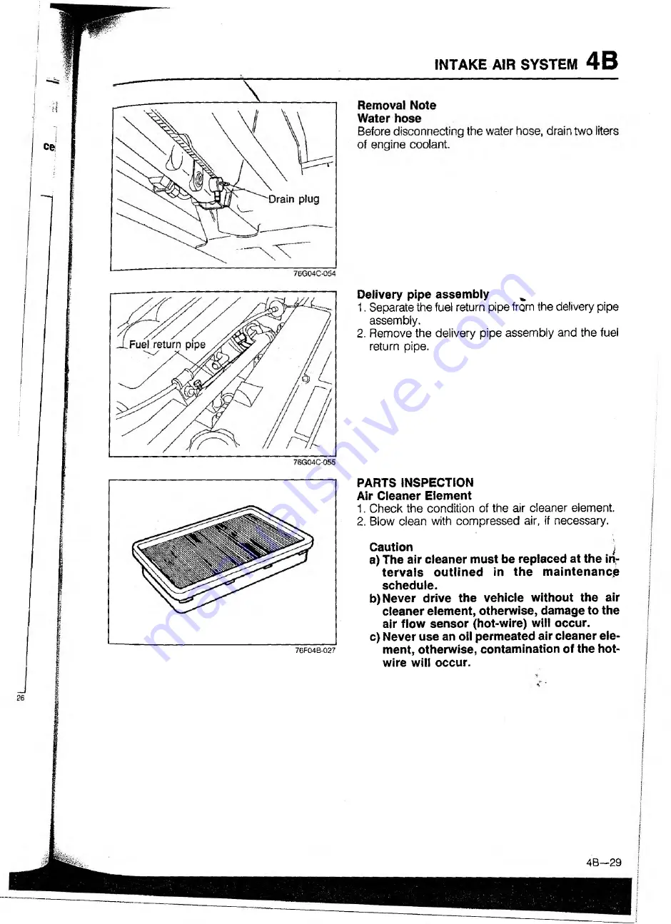 Mazda 626 1989 Скачать руководство пользователя страница 115