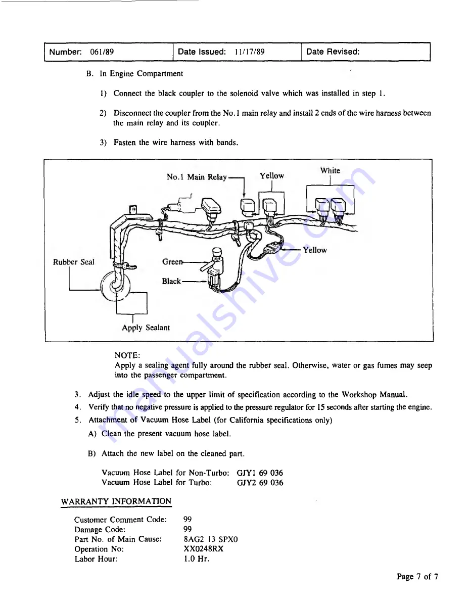 Mazda 626 1989 Скачать руководство пользователя страница 246