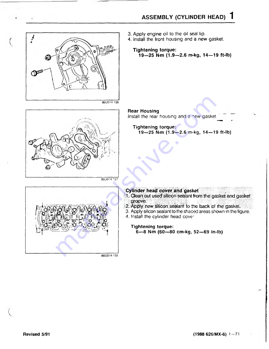 Mazda 626 1989 Скачать руководство пользователя страница 725