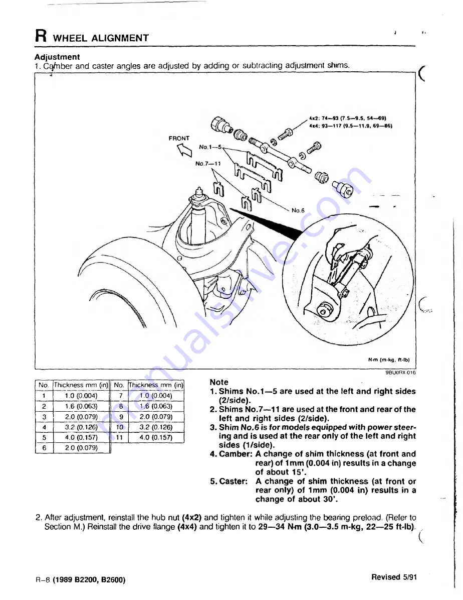 Mazda 626 1989 Скачать руководство пользователя страница 732