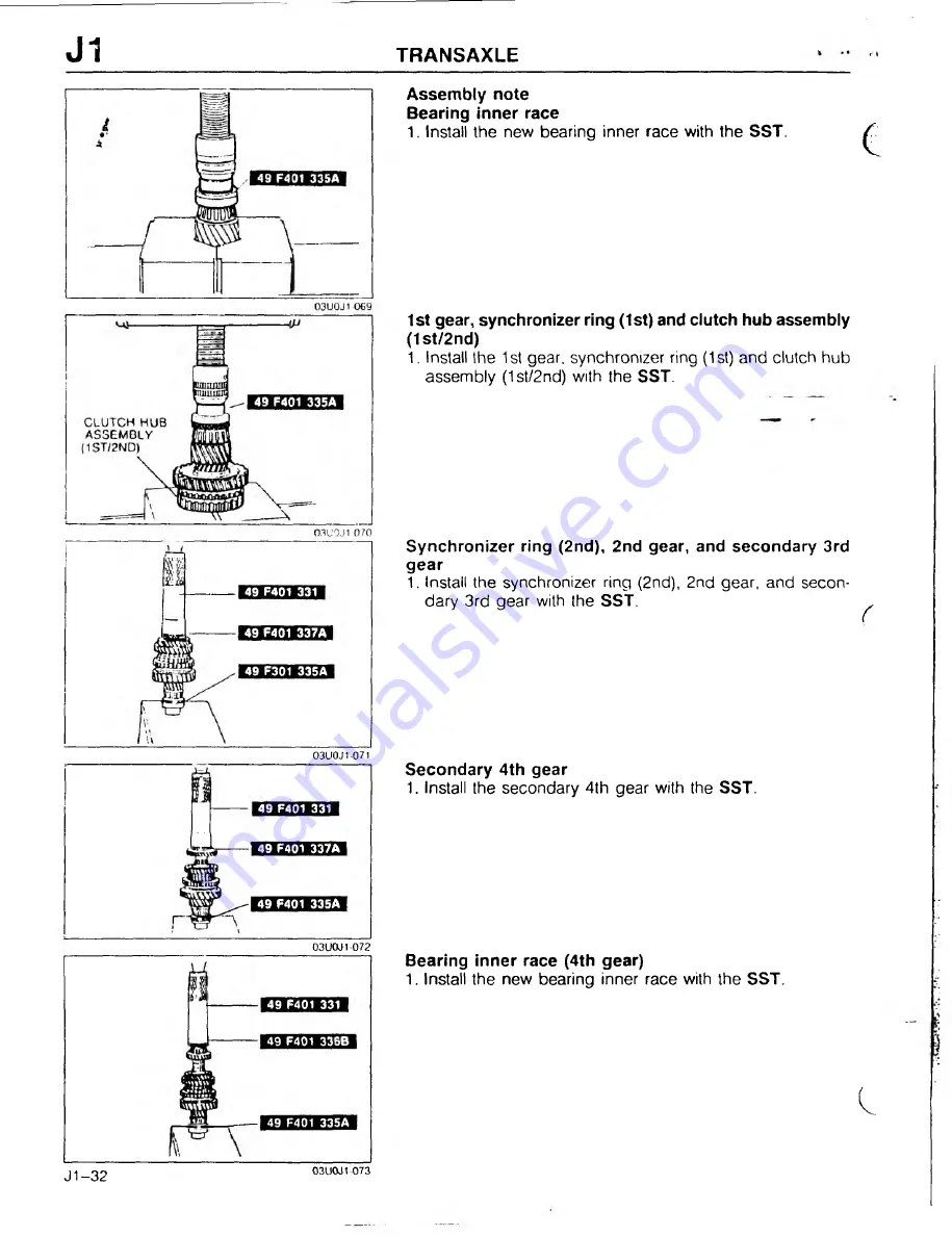 Mazda 626 1989 Скачать руководство пользователя страница 752