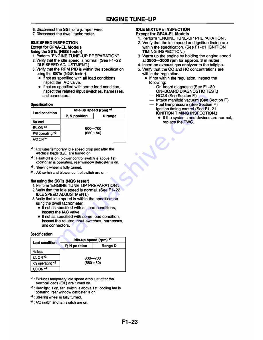 Mazda 626 Station Wagon Workshop Manual Download Page 44