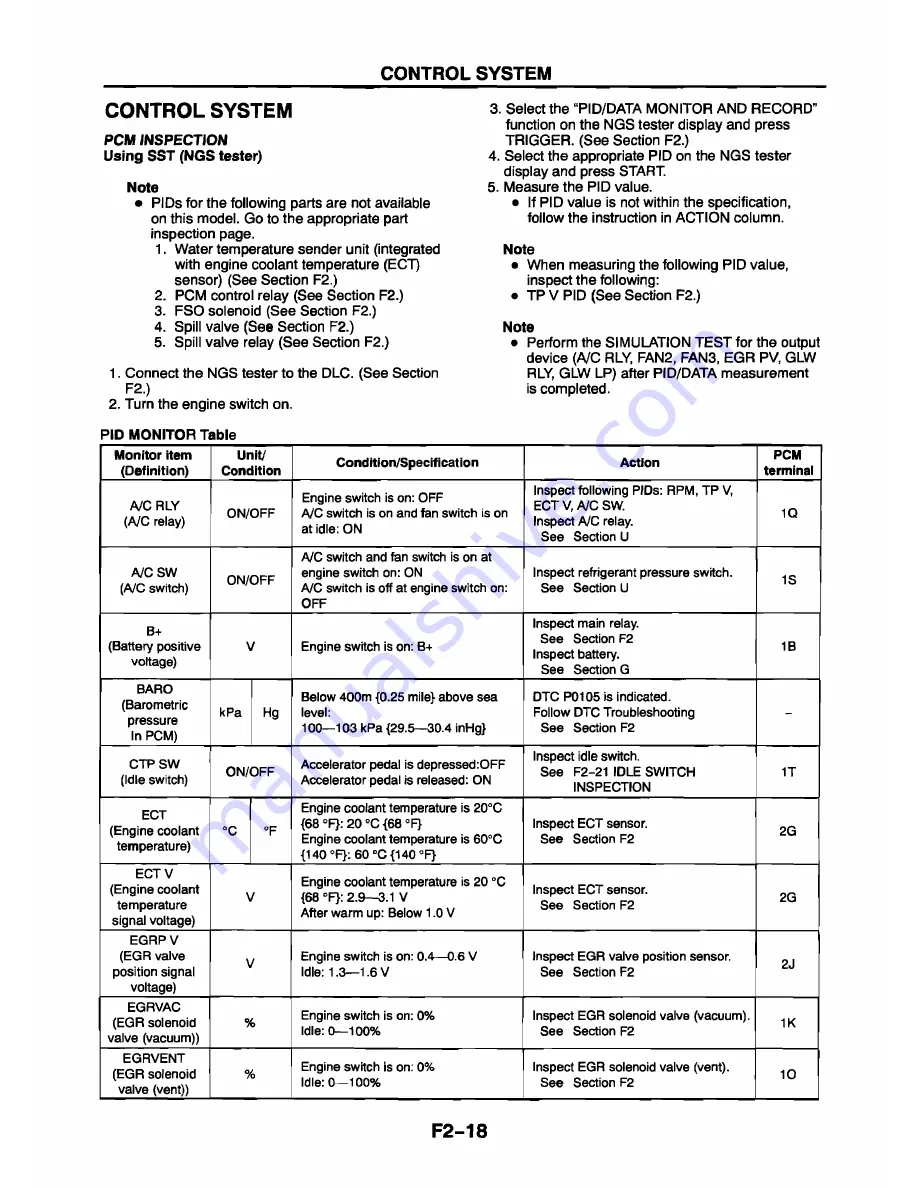 Mazda 626 Station Wagon Workshop Manual Download Page 194