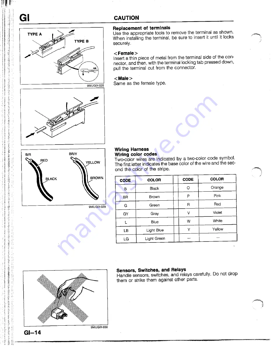 Mazda B2200 1992 Скачать руководство пользователя страница 16