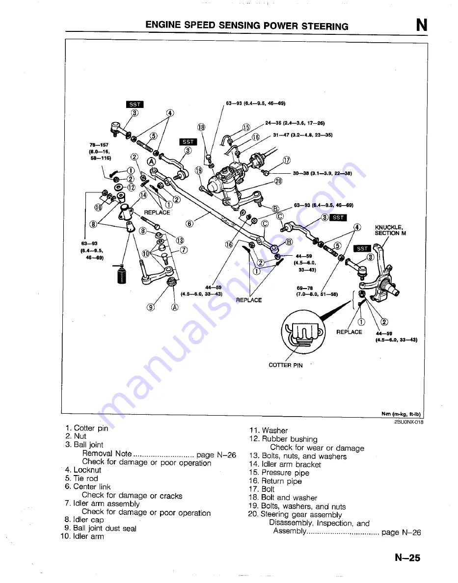 Mazda B2200 1992 Скачать руководство пользователя страница 1096