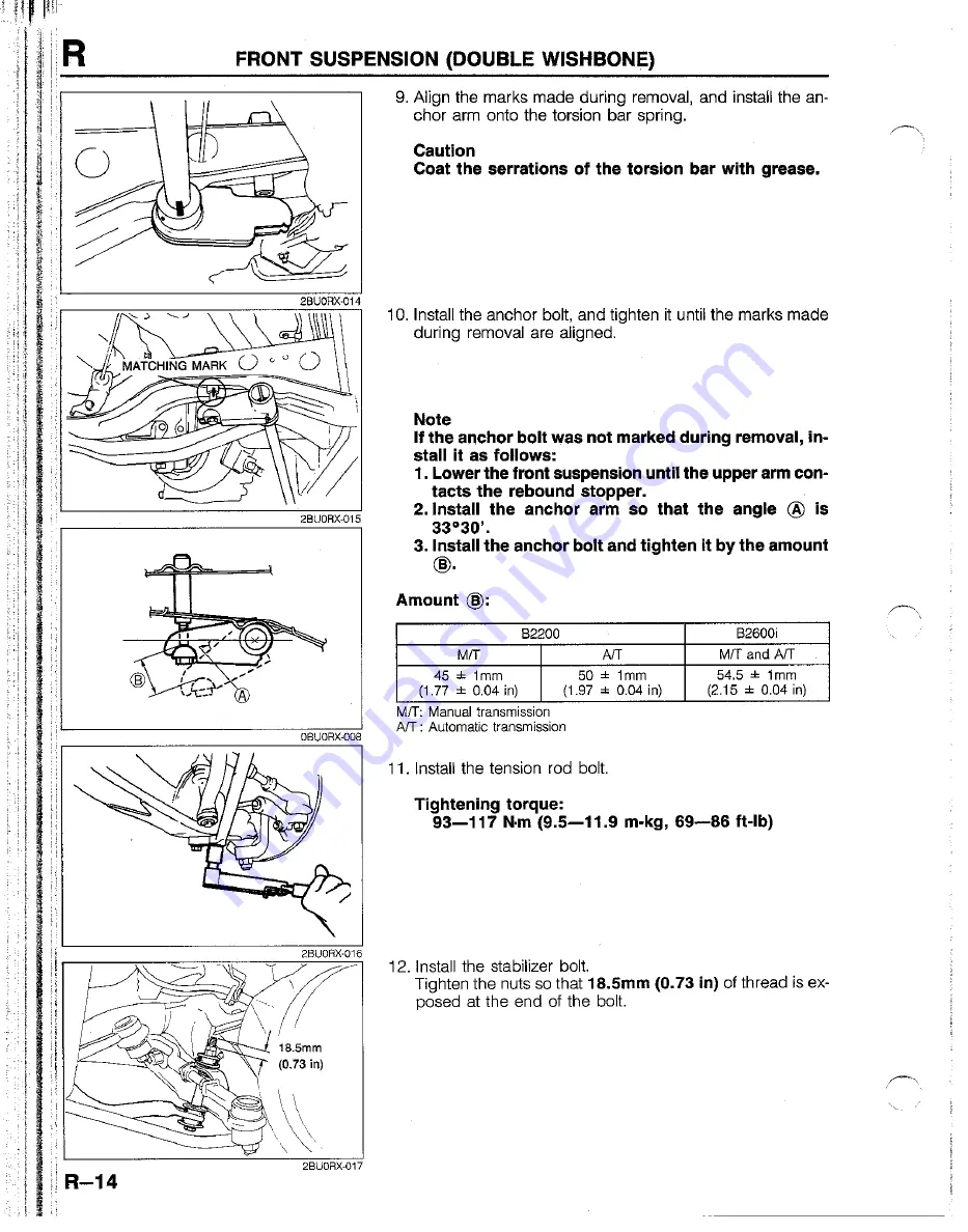 Mazda B2200 1992 Скачать руководство пользователя страница 1183