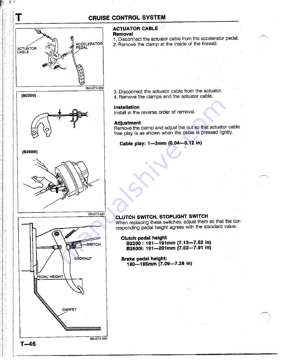 Mazda B2200 1992 Скачать руководство пользователя страница 1289