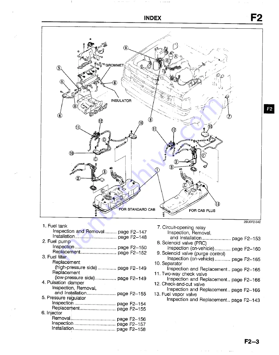 Mazda B2200 1992 Workshop Manual Download Page 340