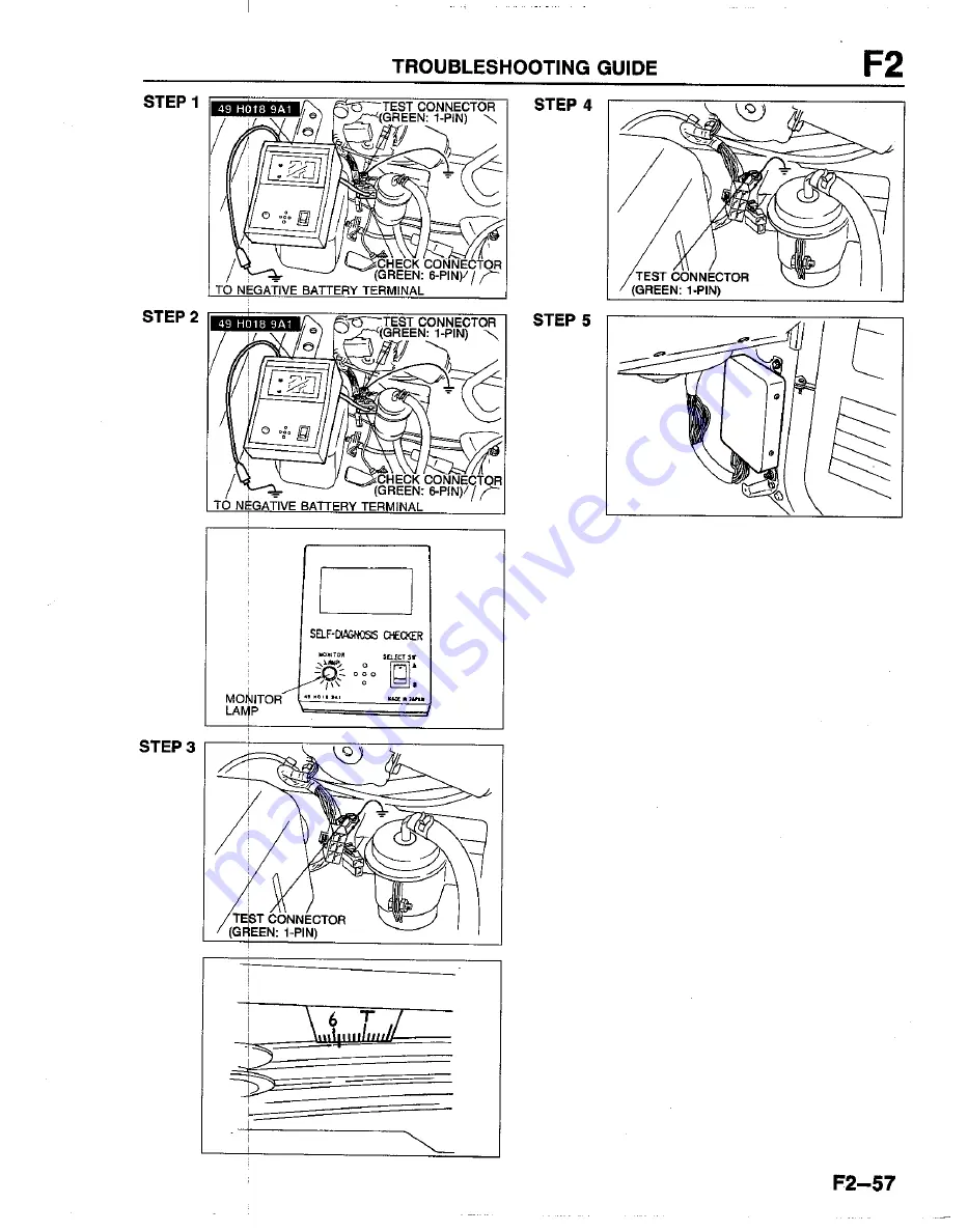 Mazda B2200 1992 Workshop Manual Download Page 394