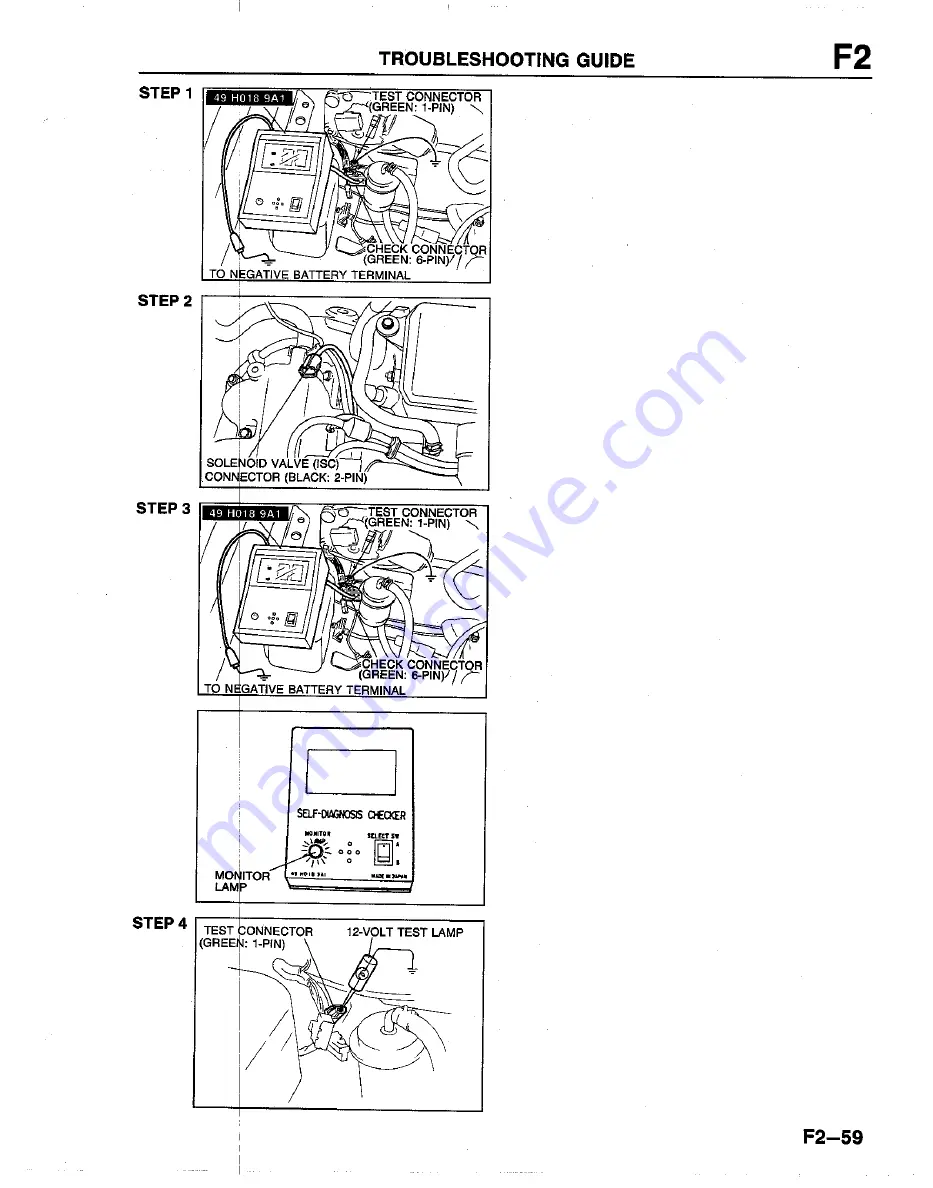 Mazda B2200 1992 Workshop Manual Download Page 396