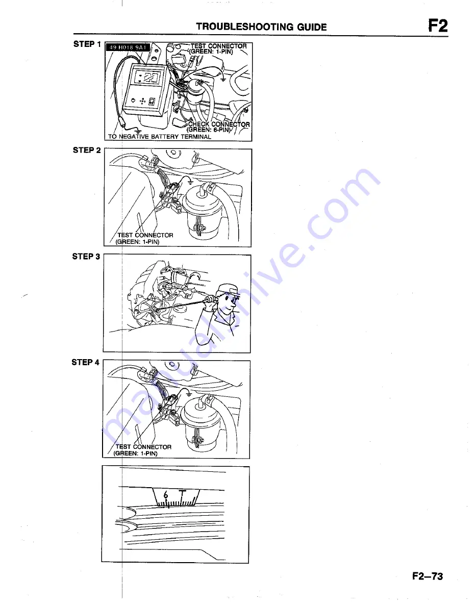 Mazda B2200 1992 Workshop Manual Download Page 410