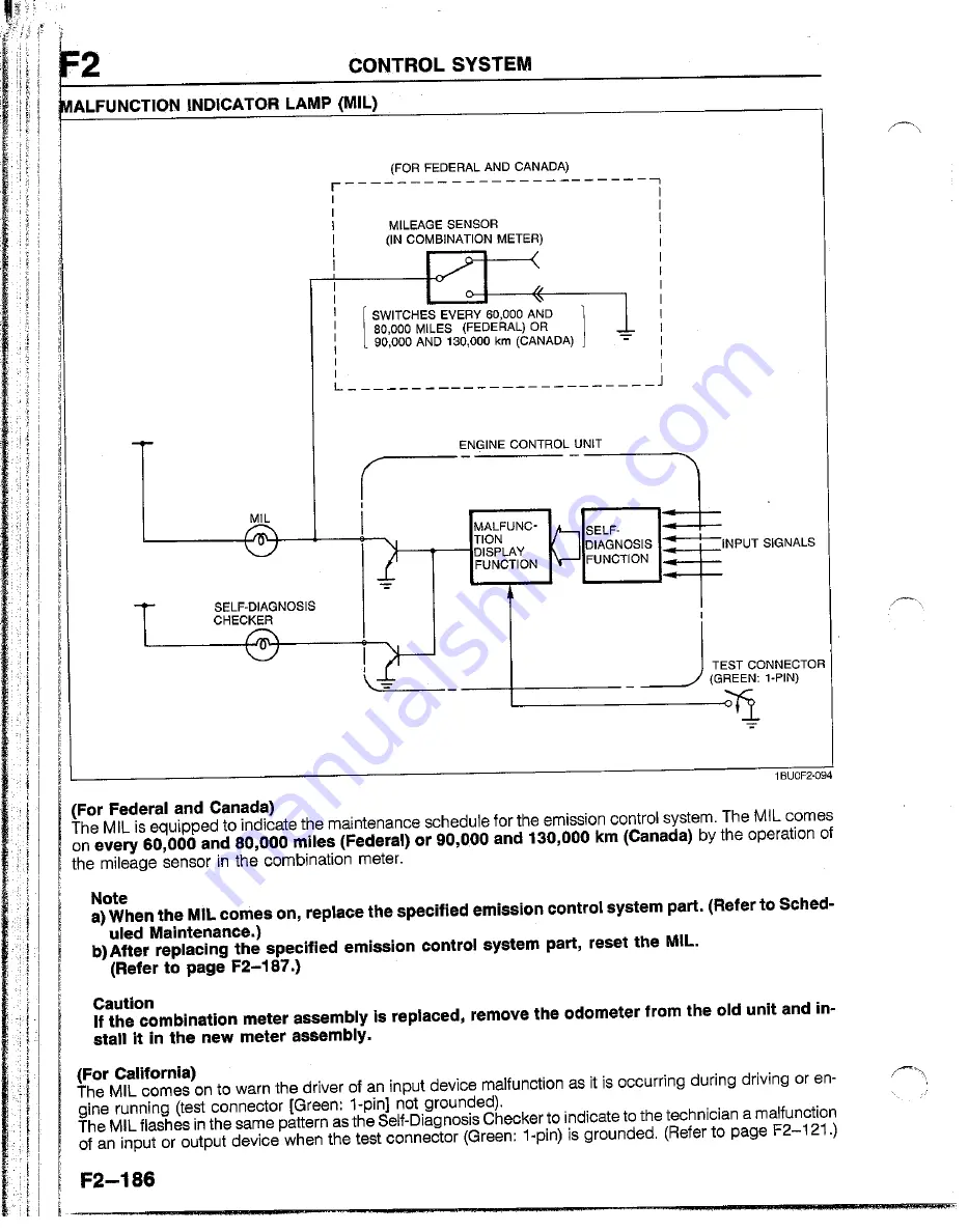 Mazda B2200 1992 Workshop Manual Download Page 523