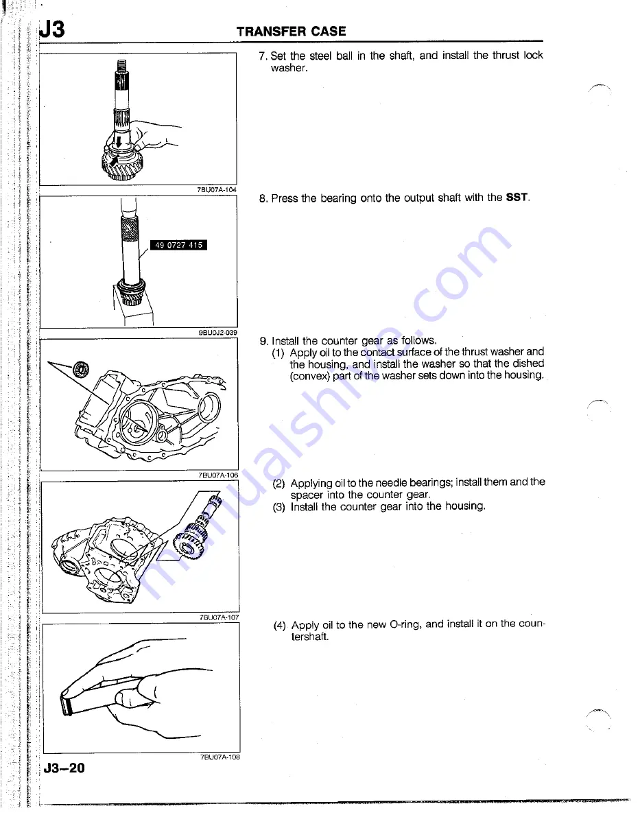 Mazda B2200 1992 Скачать руководство пользователя страница 669