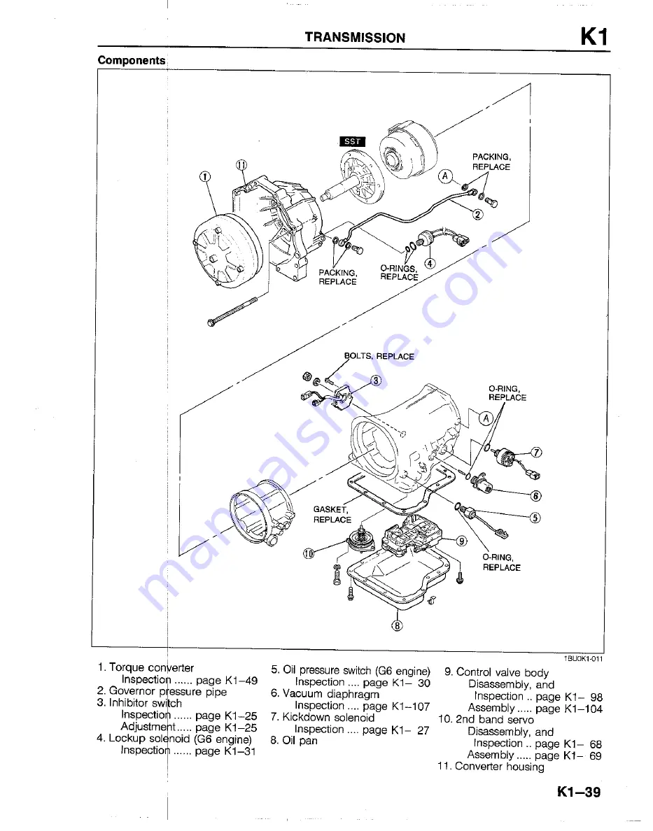 Mazda B2200 1992 Скачать руководство пользователя страница 714