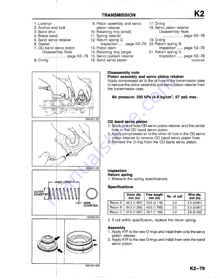 Mazda B2200 1992 Скачать руководство пользователя страница 897