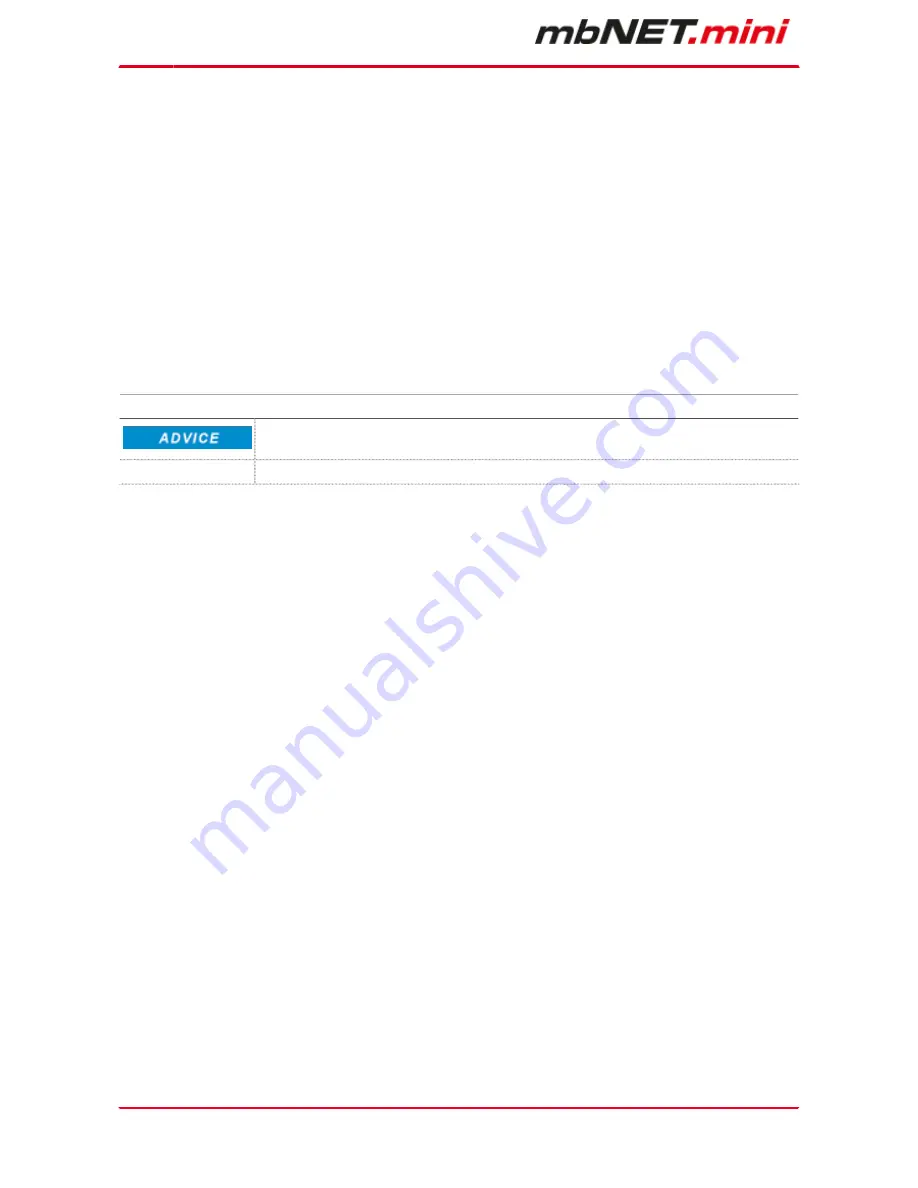 MB Connect Line mbNET.mini User Manual Download Page 8