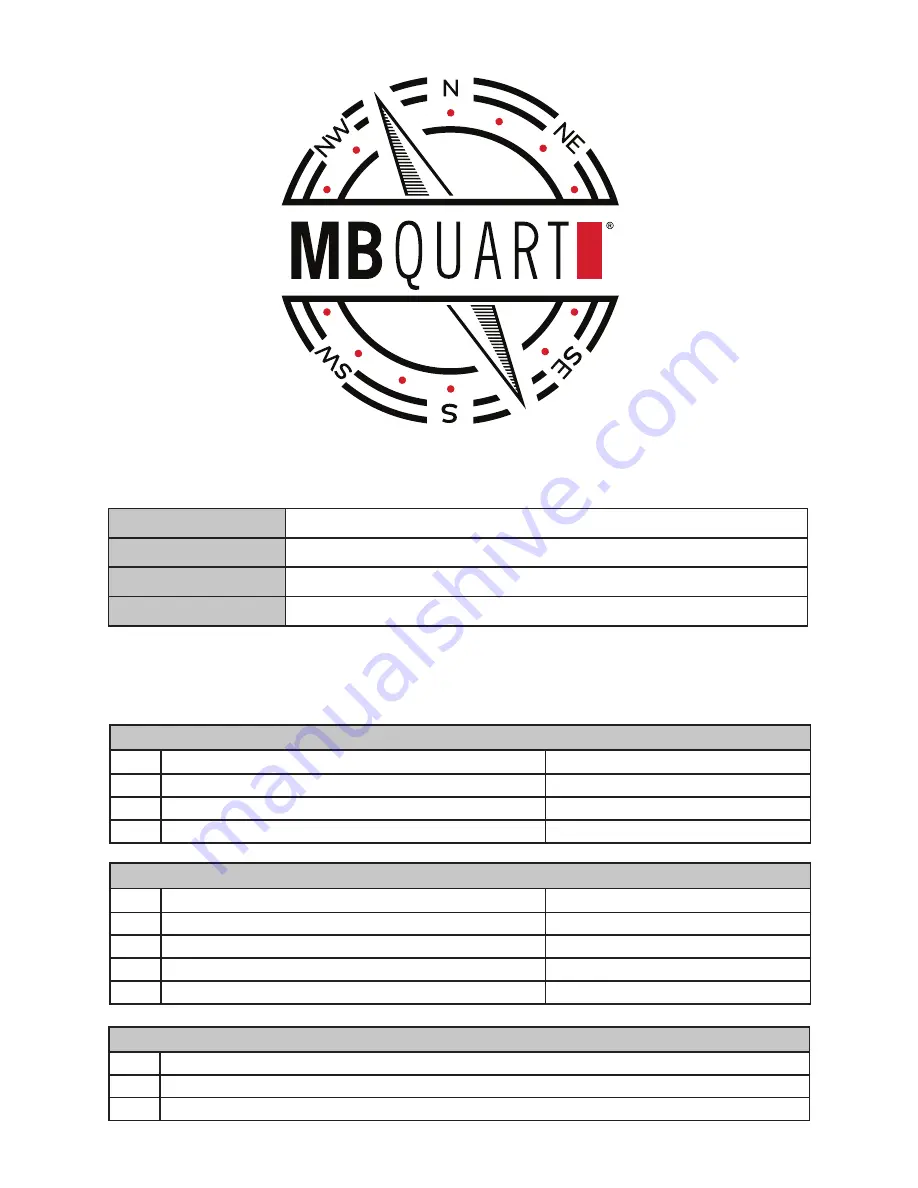 MB QUART JT Assembly Instructions Download Page 1