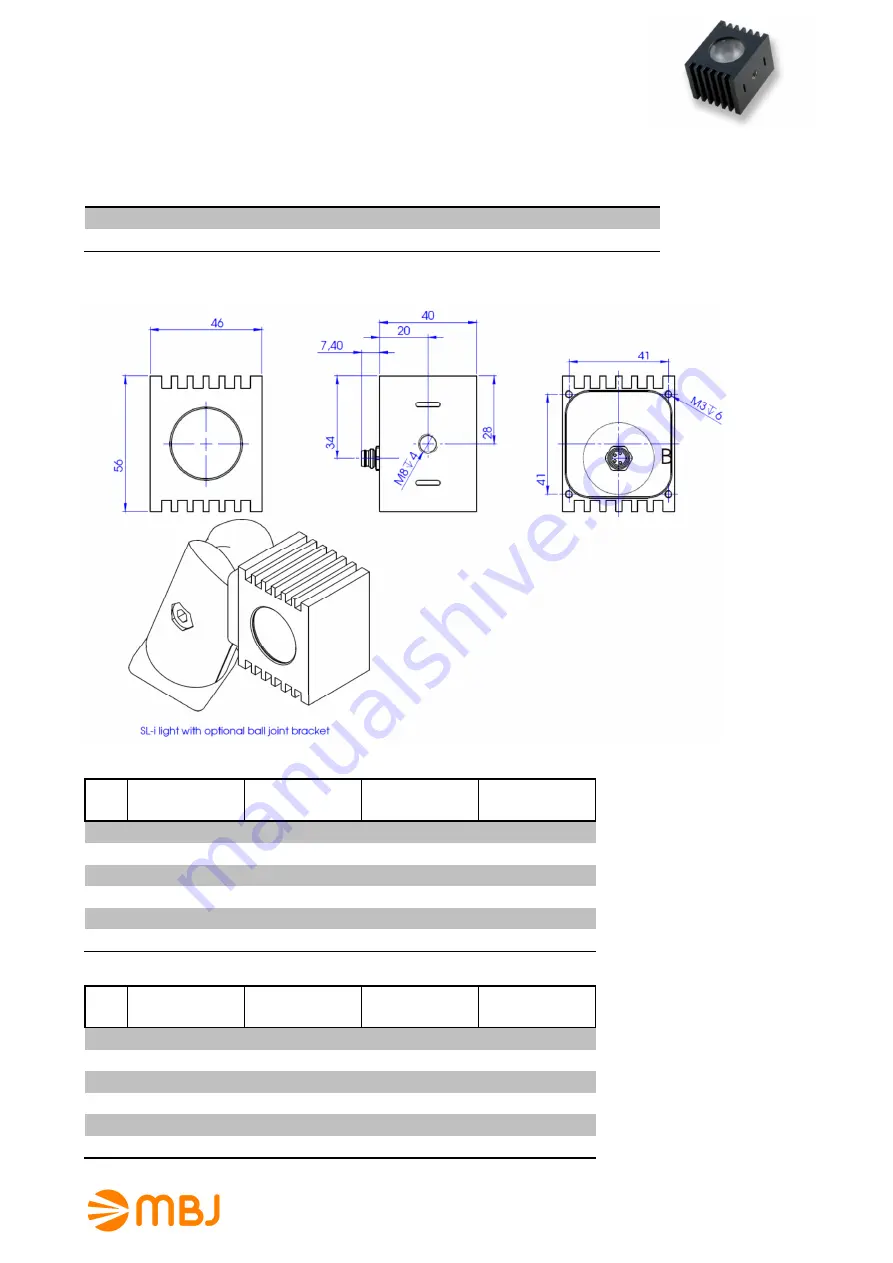 mbj SL Series Operating Manual Download Page 4