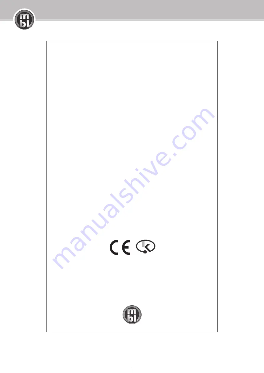 MBL 101 E MKII Owner'S Manual Download Page 3