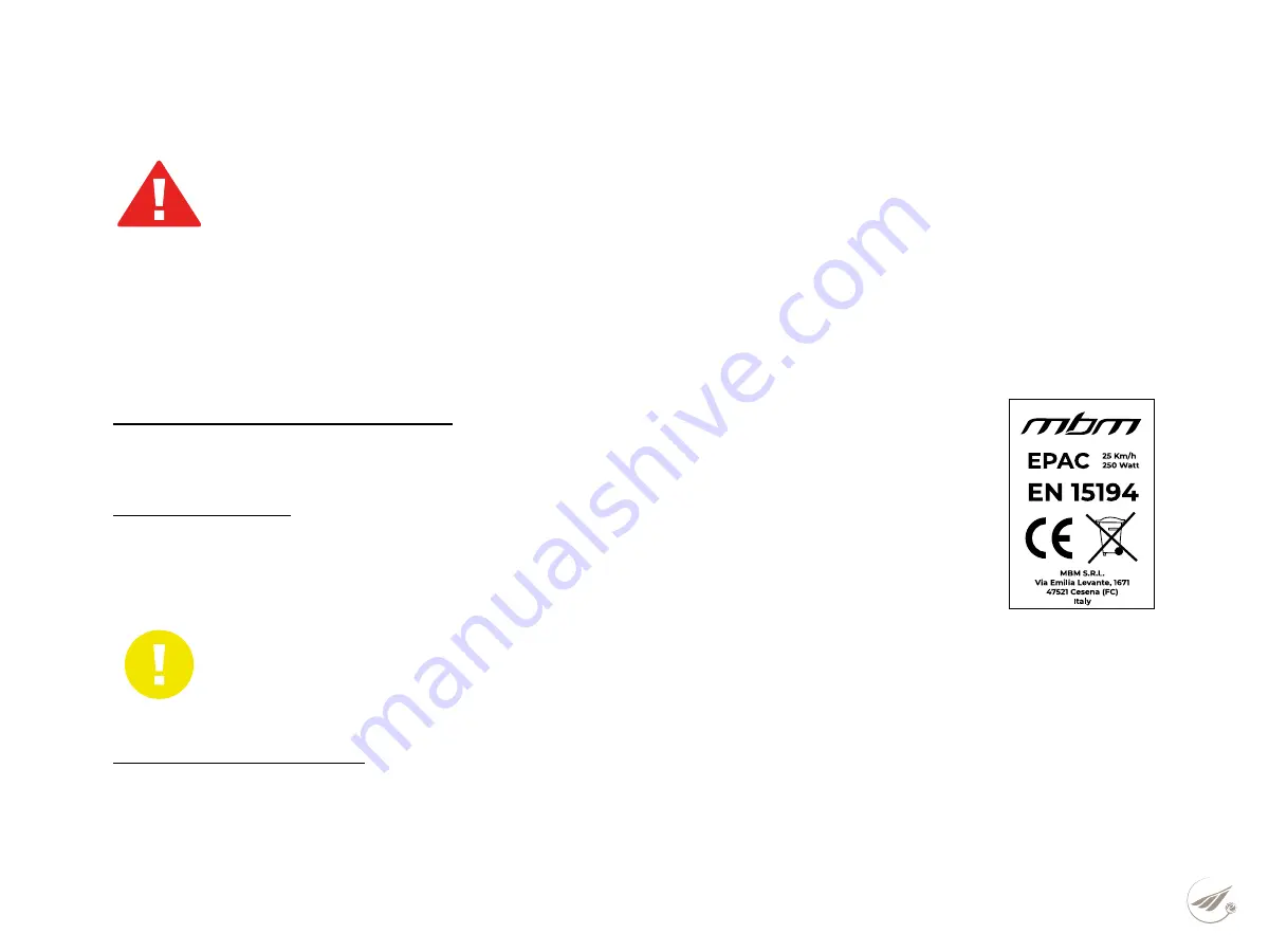 MBM E-METRO User Manual Download Page 26