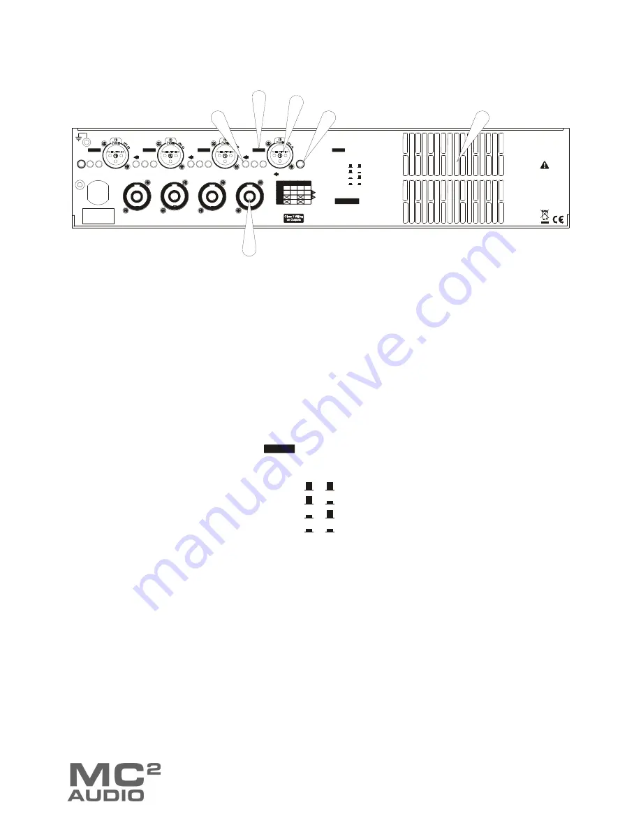 MC2 Audio E100 Operating Instructions Manual Download Page 16