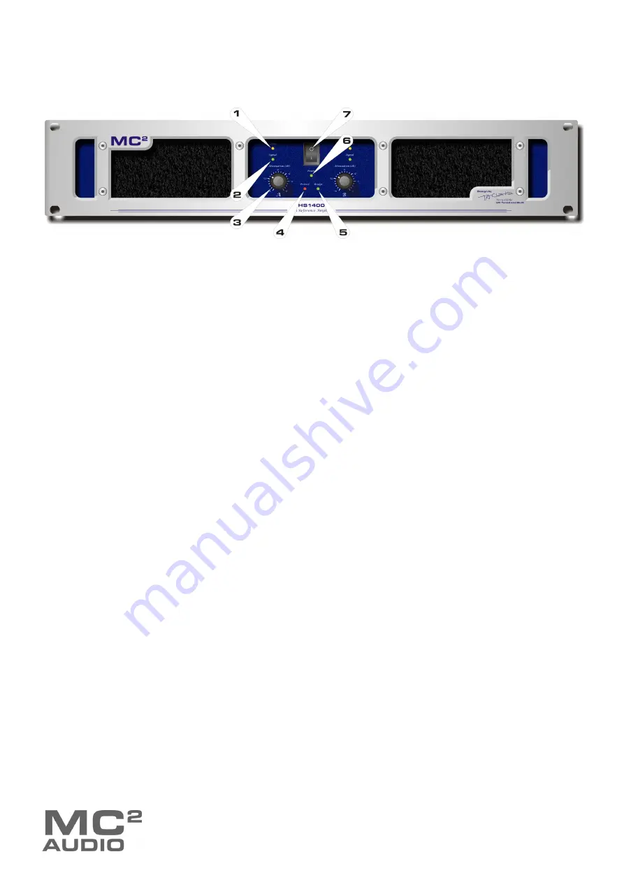 MC2 Audio HS Series Operating Instructions Manual Download Page 12