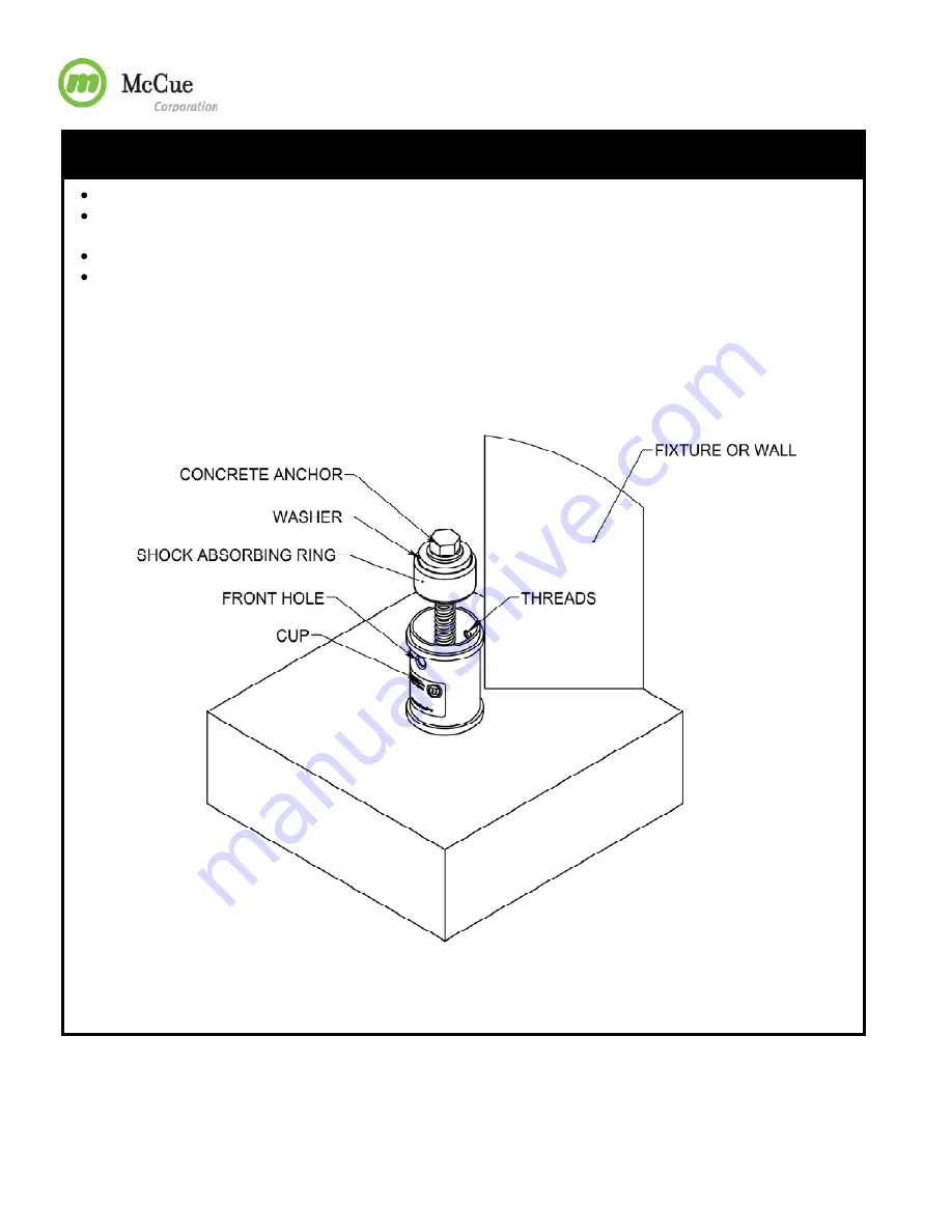 McCue CartStop FlexCore Post 3 Installation Instructions Manual Download Page 3