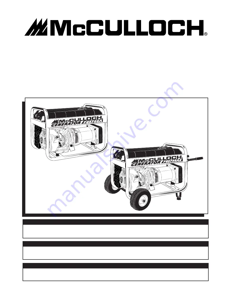 McCulloch 7096-FG5733 Скачать руководство пользователя страница 1