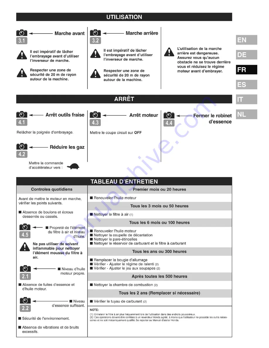 McCulloch MFT85 160R User Manual Download Page 23