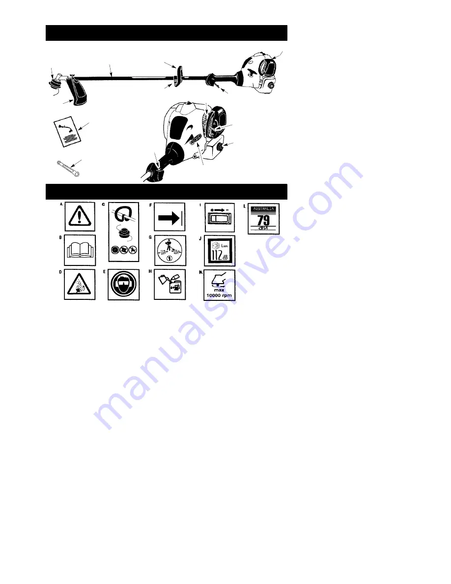 McCulloch TrimMac ST+ Instruction Manual Download Page 2