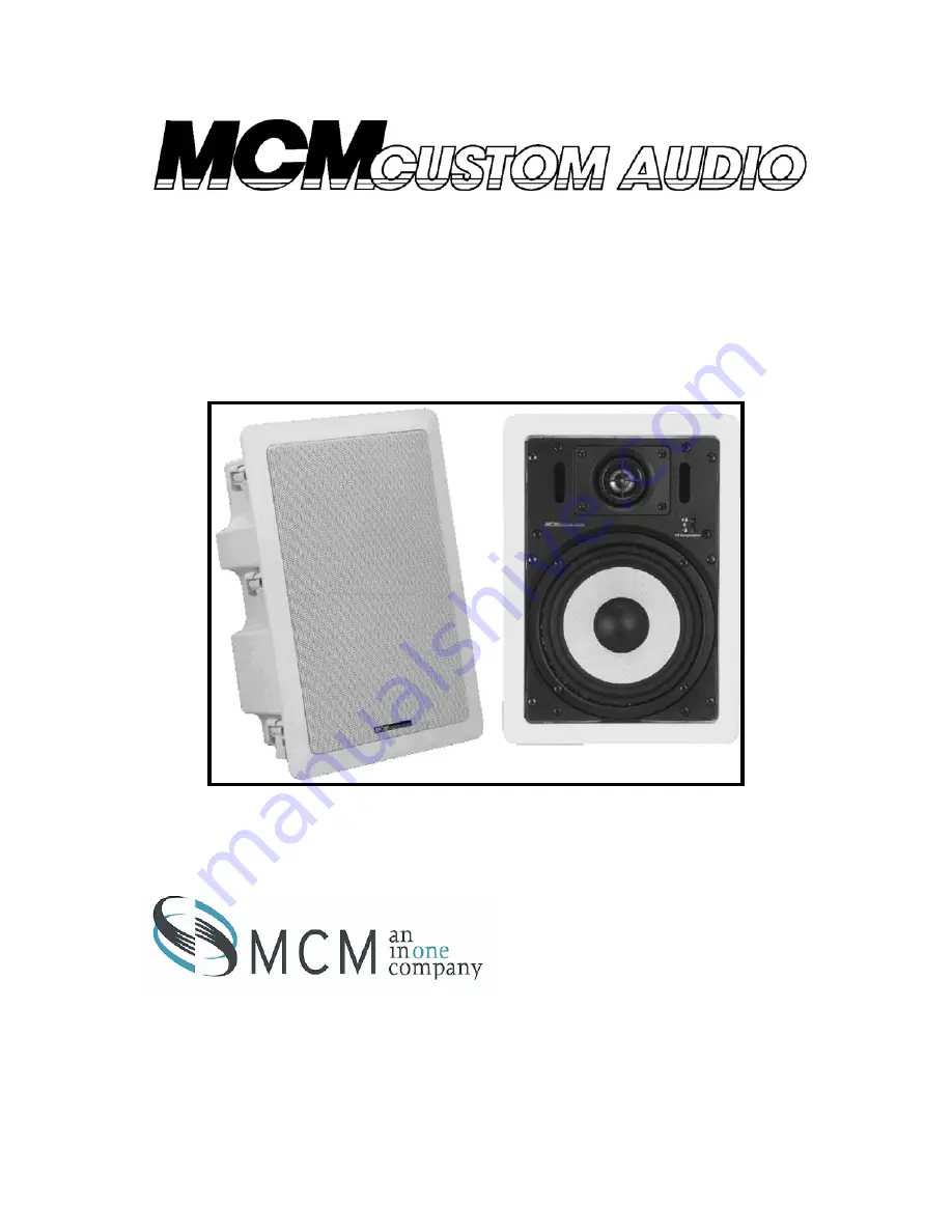 MCM an InOne company 50-7330A Installation Manual Download Page 1