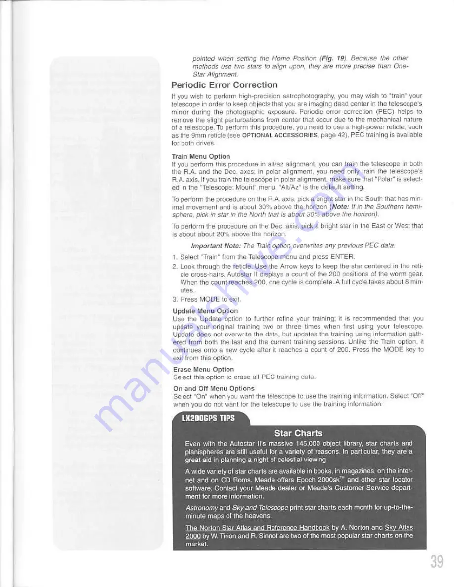 Meade Autostar II Instruction Manual Download Page 39