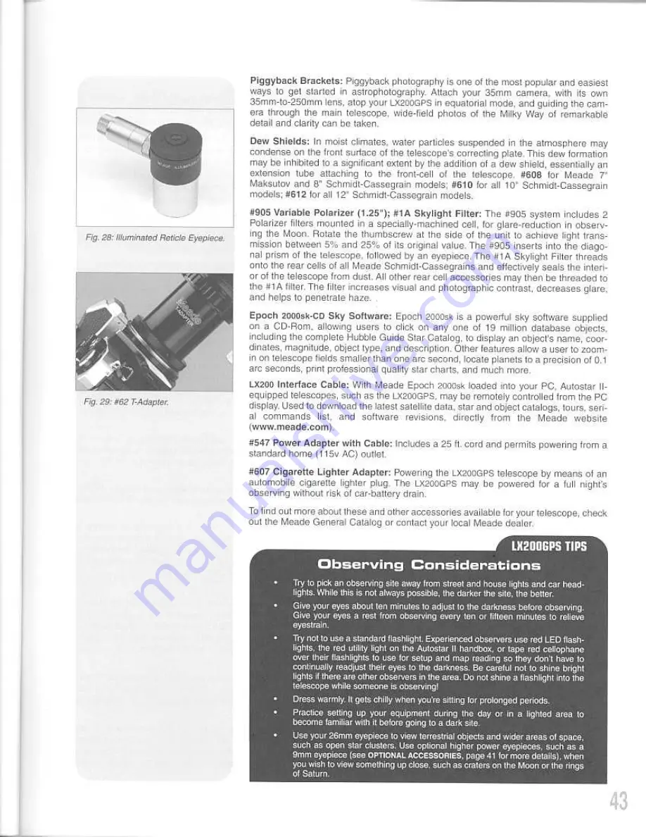 Meade Autostar II Instruction Manual Download Page 43