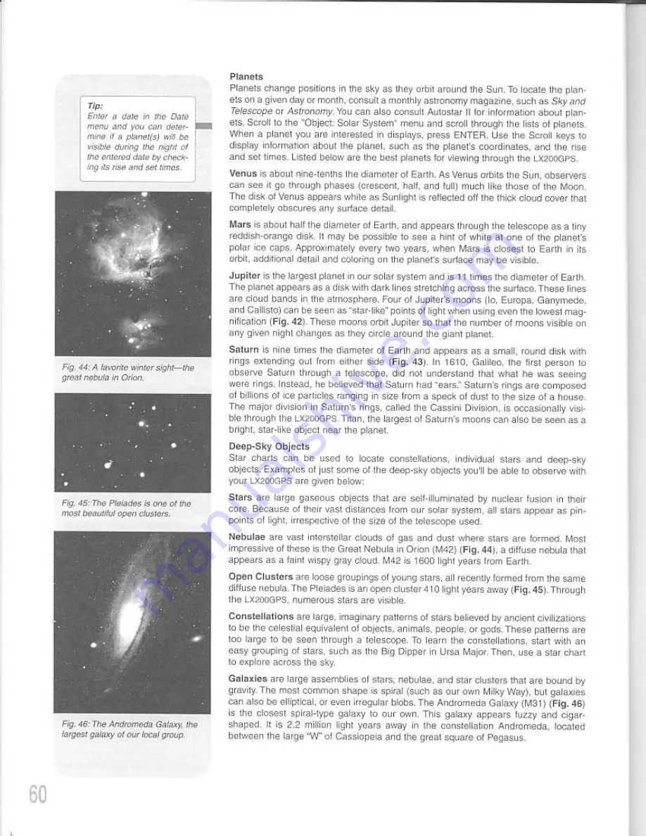 Meade Autostar II Instruction Manual Download Page 60