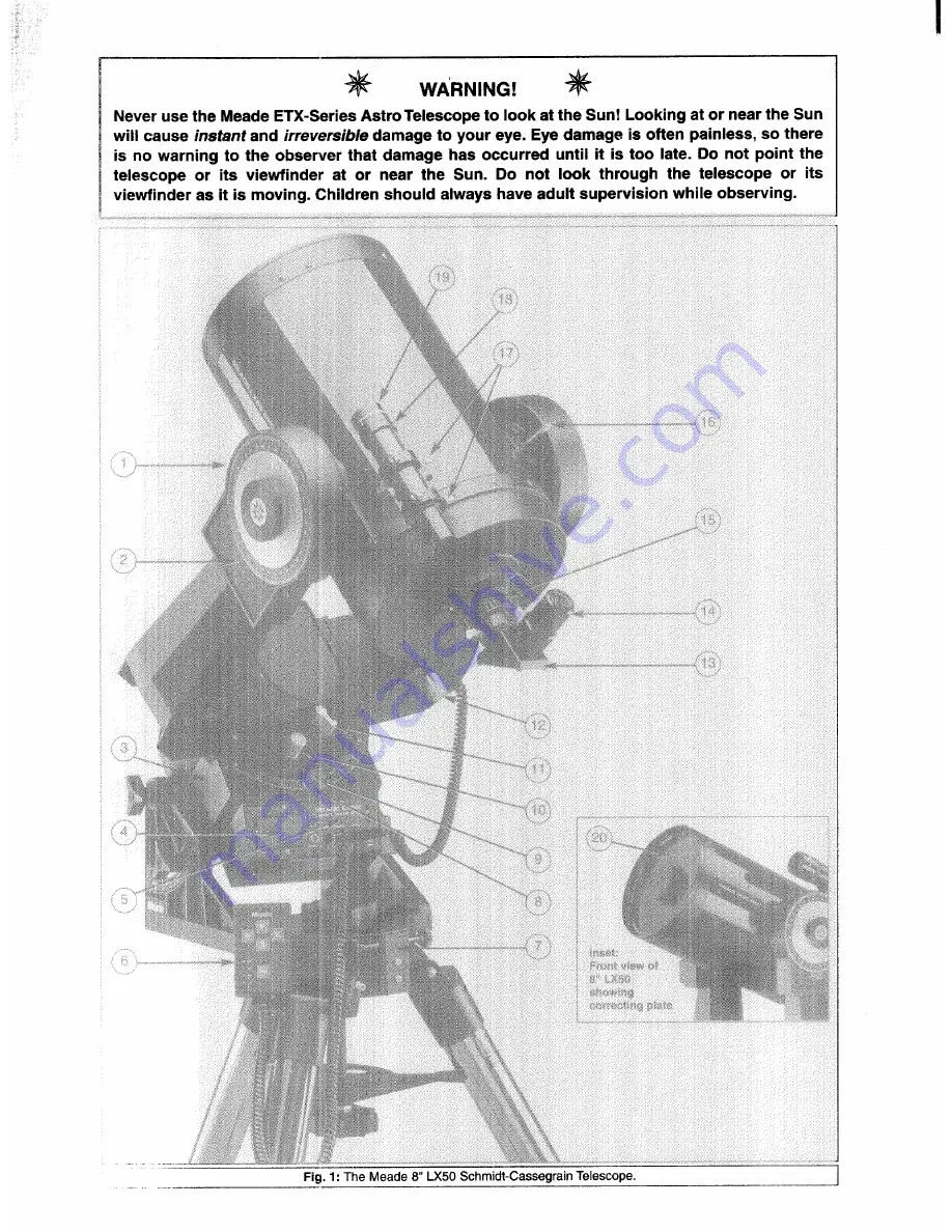 Meade LX50 Instruction Manual Download Page 2