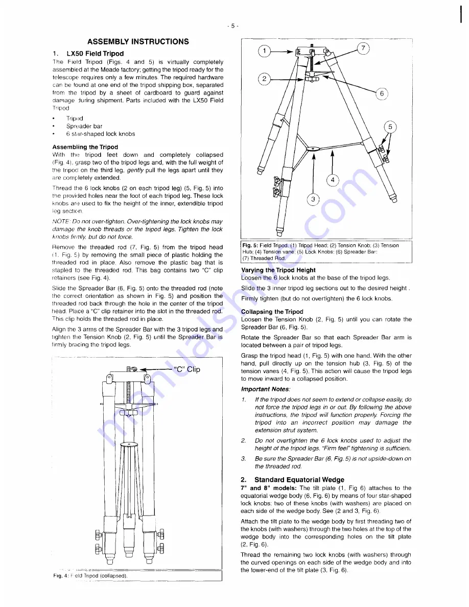 Meade LX50 Instruction Manual Download Page 5