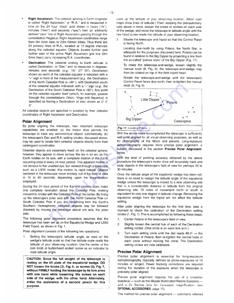 Meade LX50 Instruction Manual Download Page 12