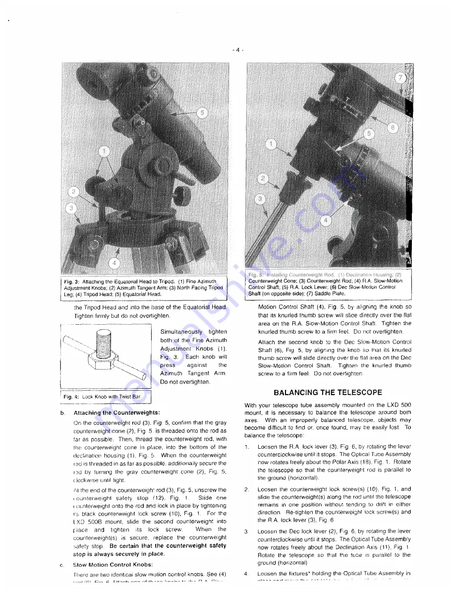 Meade Meade LXD 500A Скачать руководство пользователя страница 4