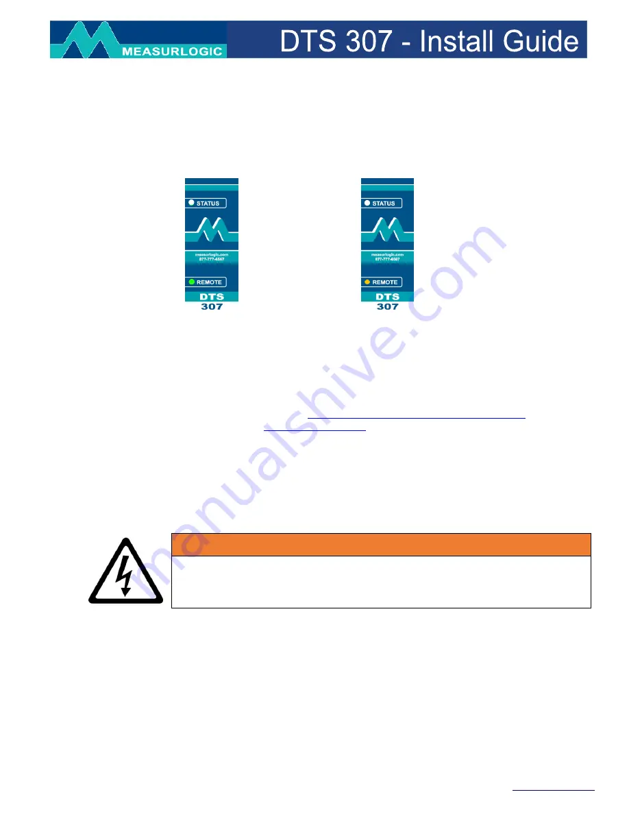 Measurlogic DTS 307 Скачать руководство пользователя страница 15