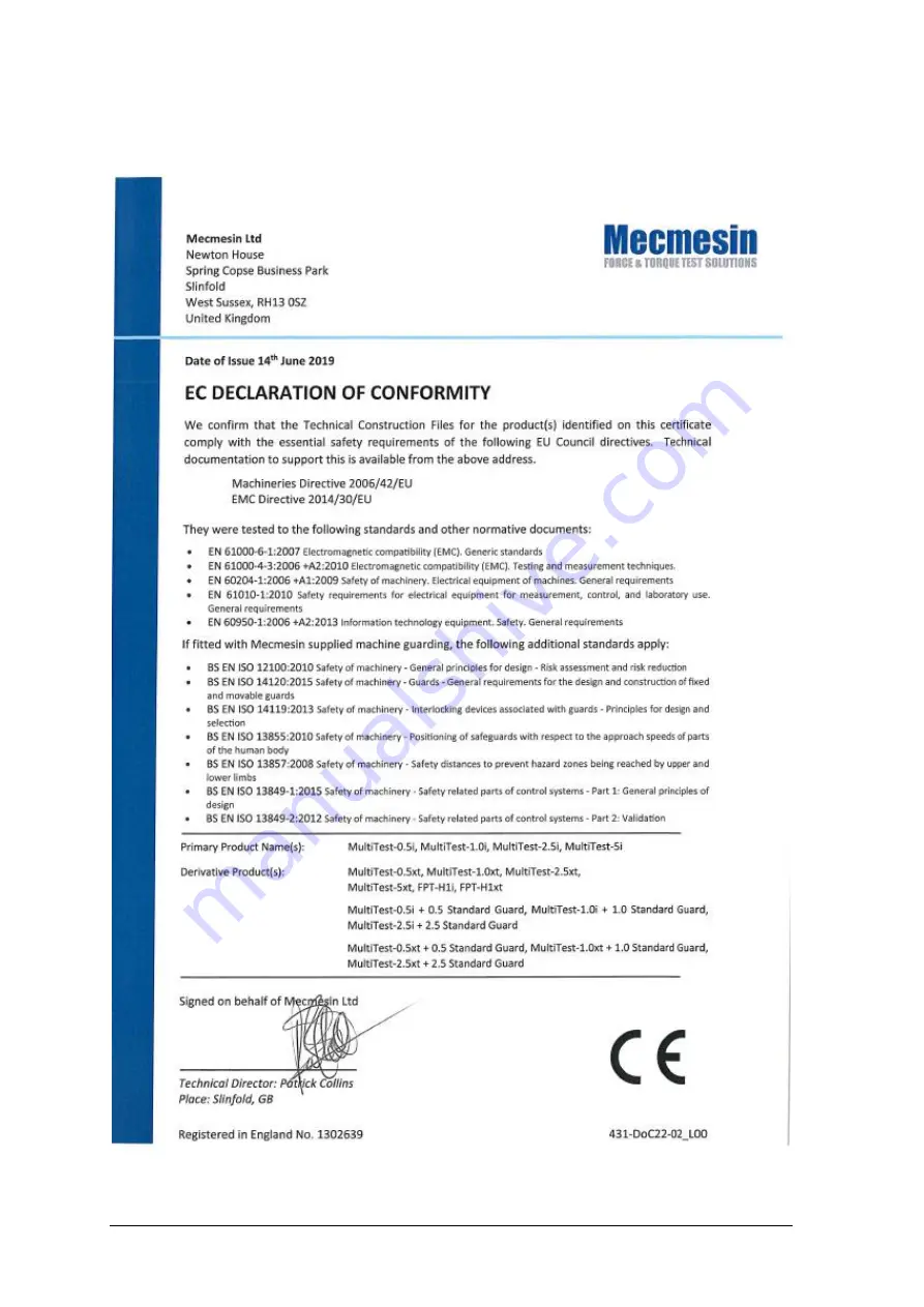 Mecmesin MultiTest-0.5i Скачать руководство пользователя страница 24