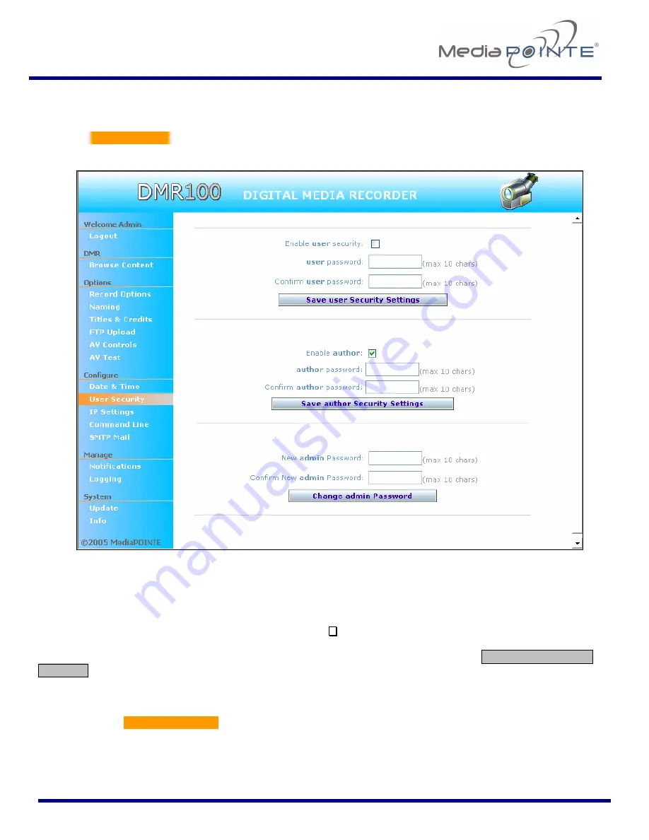 Media Pointe DMR100 User Manual Download Page 44