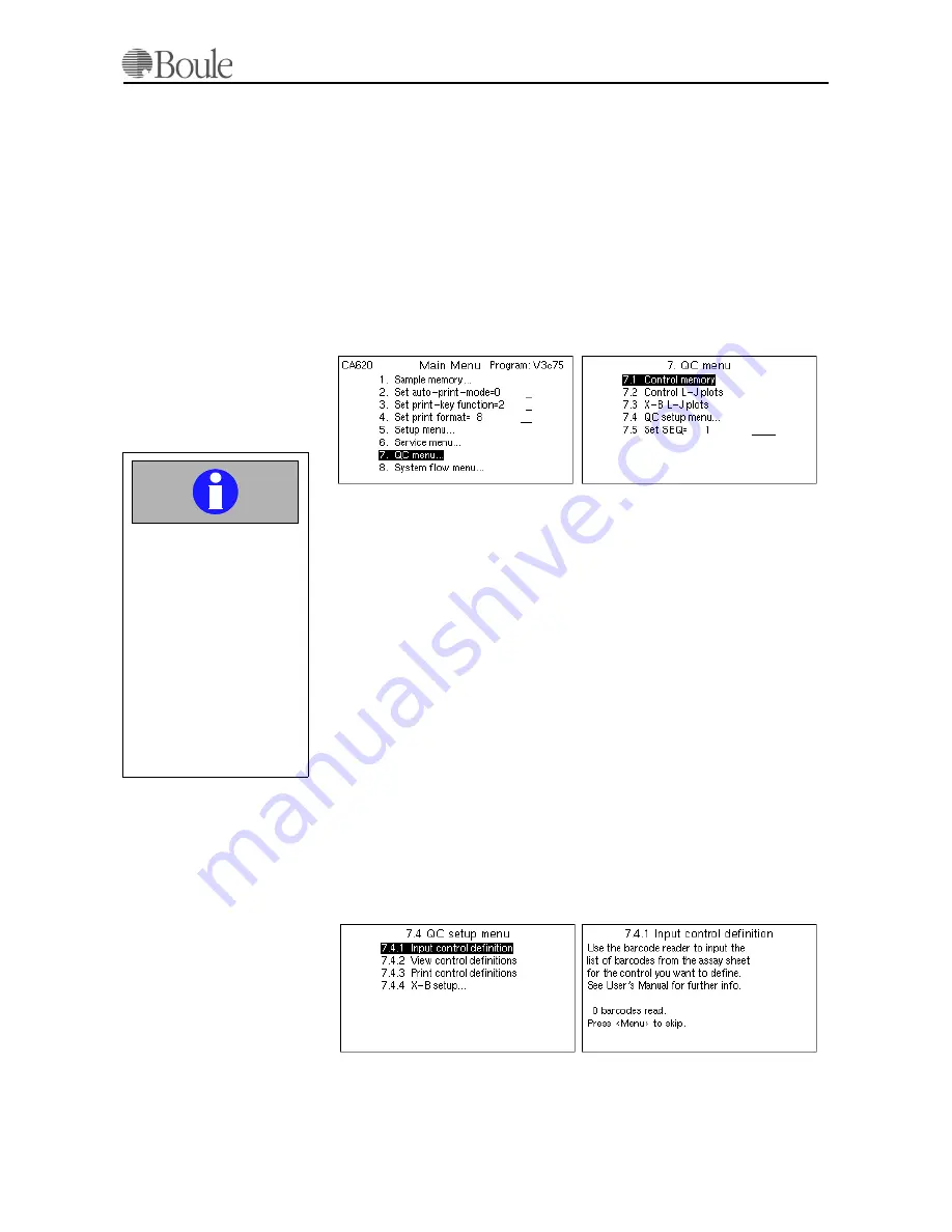 Medonic CA530 User Manual Download Page 87