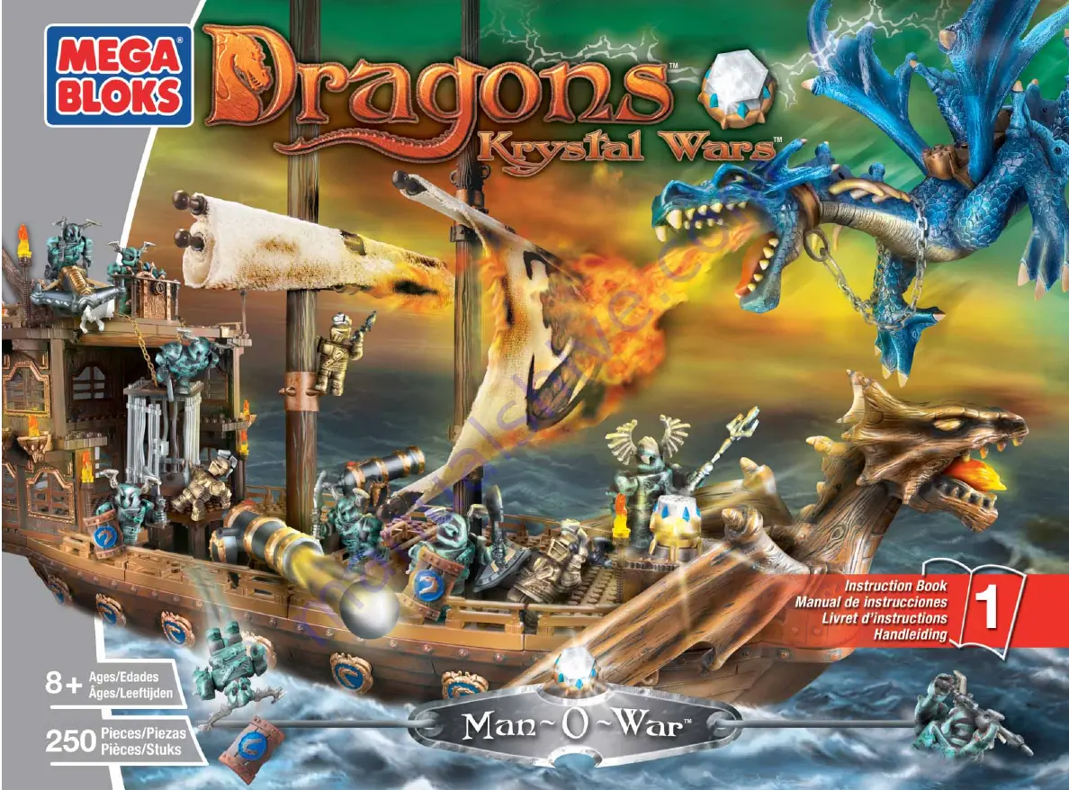 Mega Bloks Dragons Krystal Wars Скачать руководство пользователя страница 1