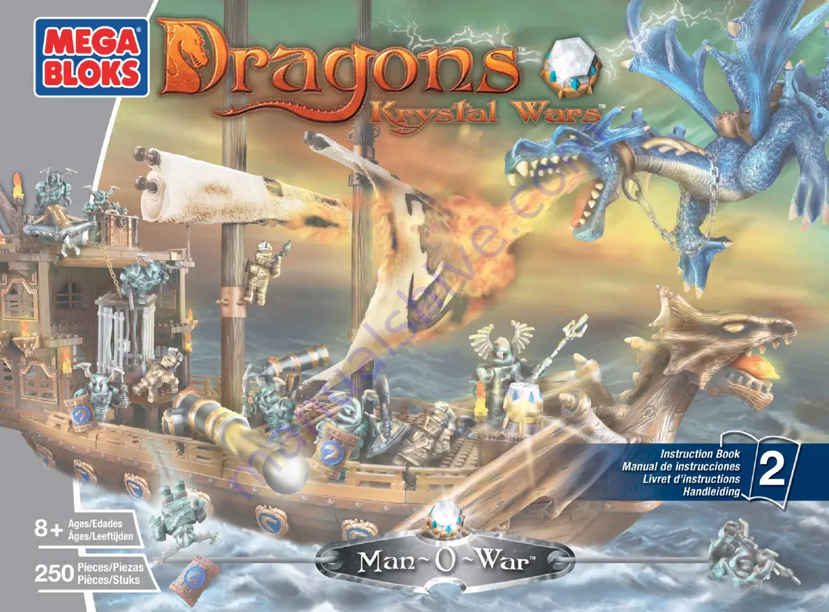 Mega Bloks Dragons Krystal Wars Instruction Book Download Page 21