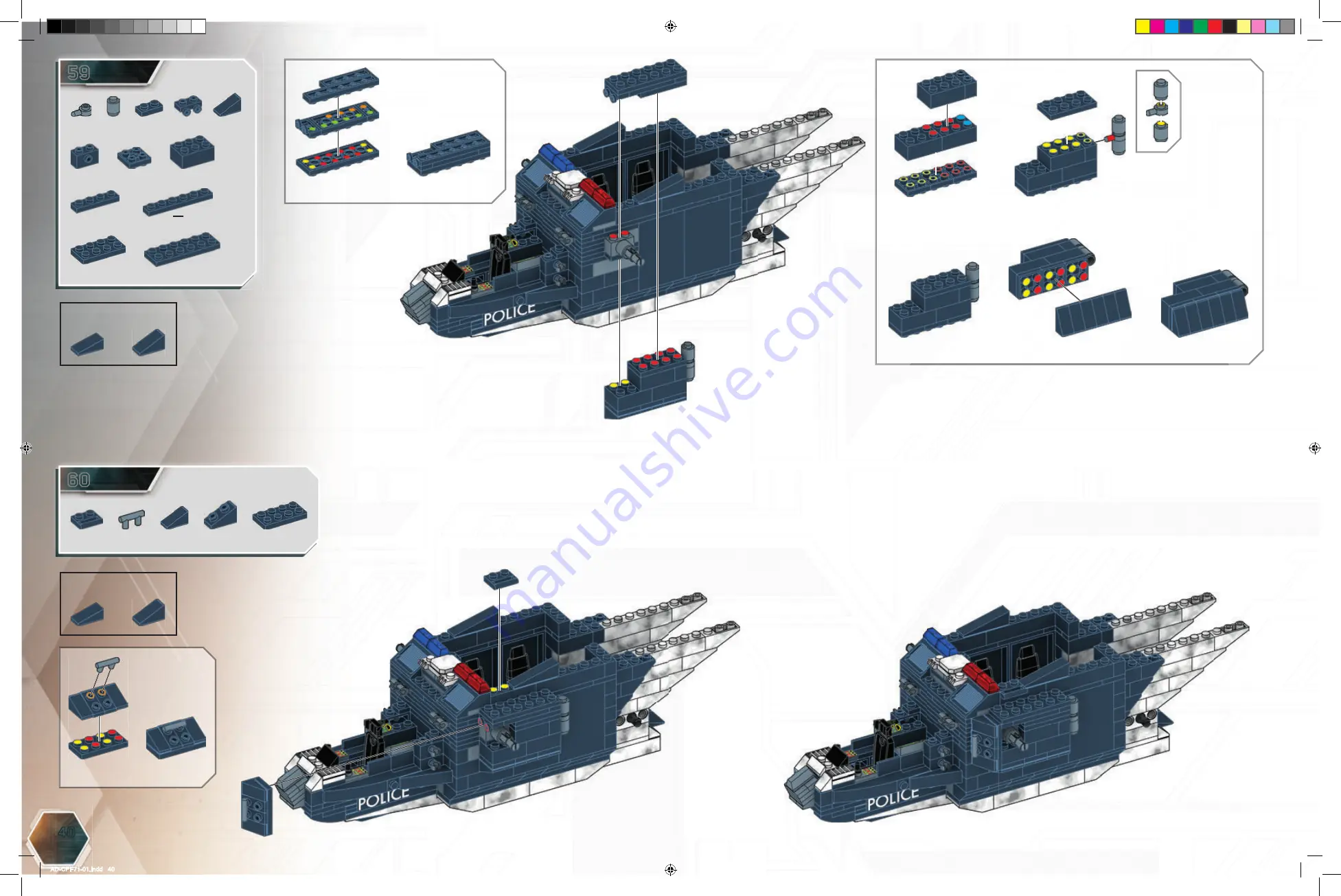 Mega Bloks HALO NMPD Pelican Air Base Скачать руководство пользователя страница 40