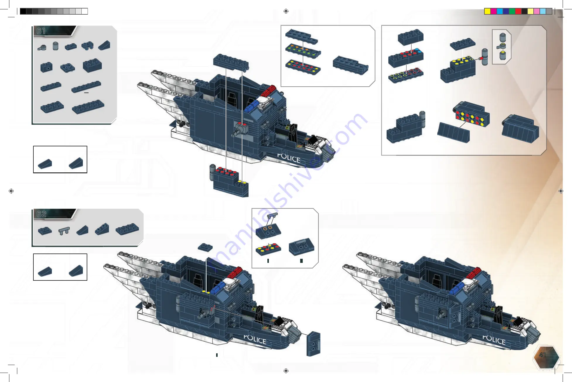 Mega Bloks HALO NMPD Pelican Air Base Скачать руководство пользователя страница 41