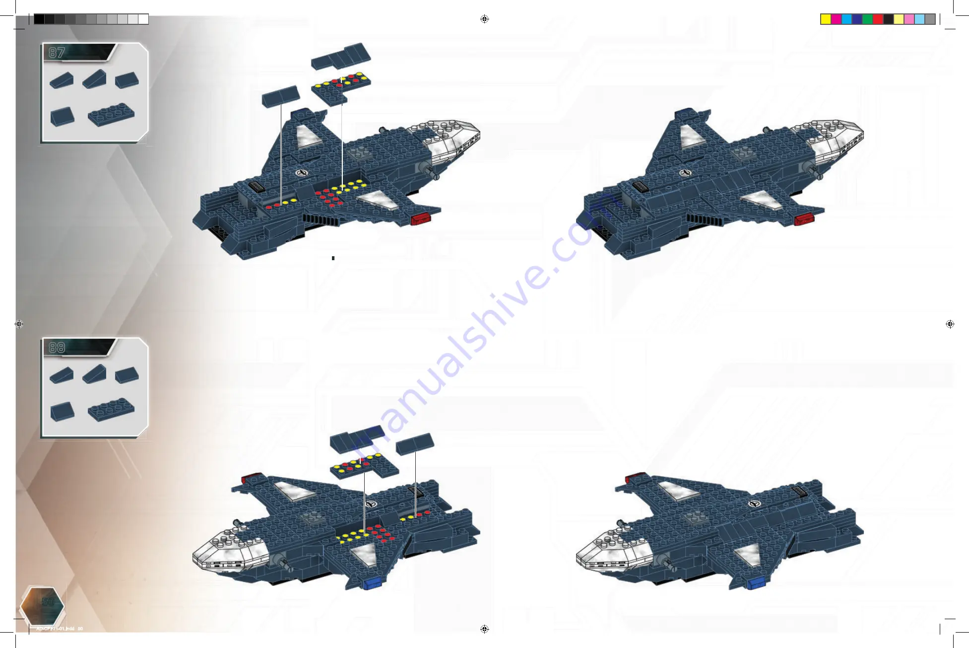 Mega Bloks HALO NMPD Pelican Air Base Скачать руководство пользователя страница 50