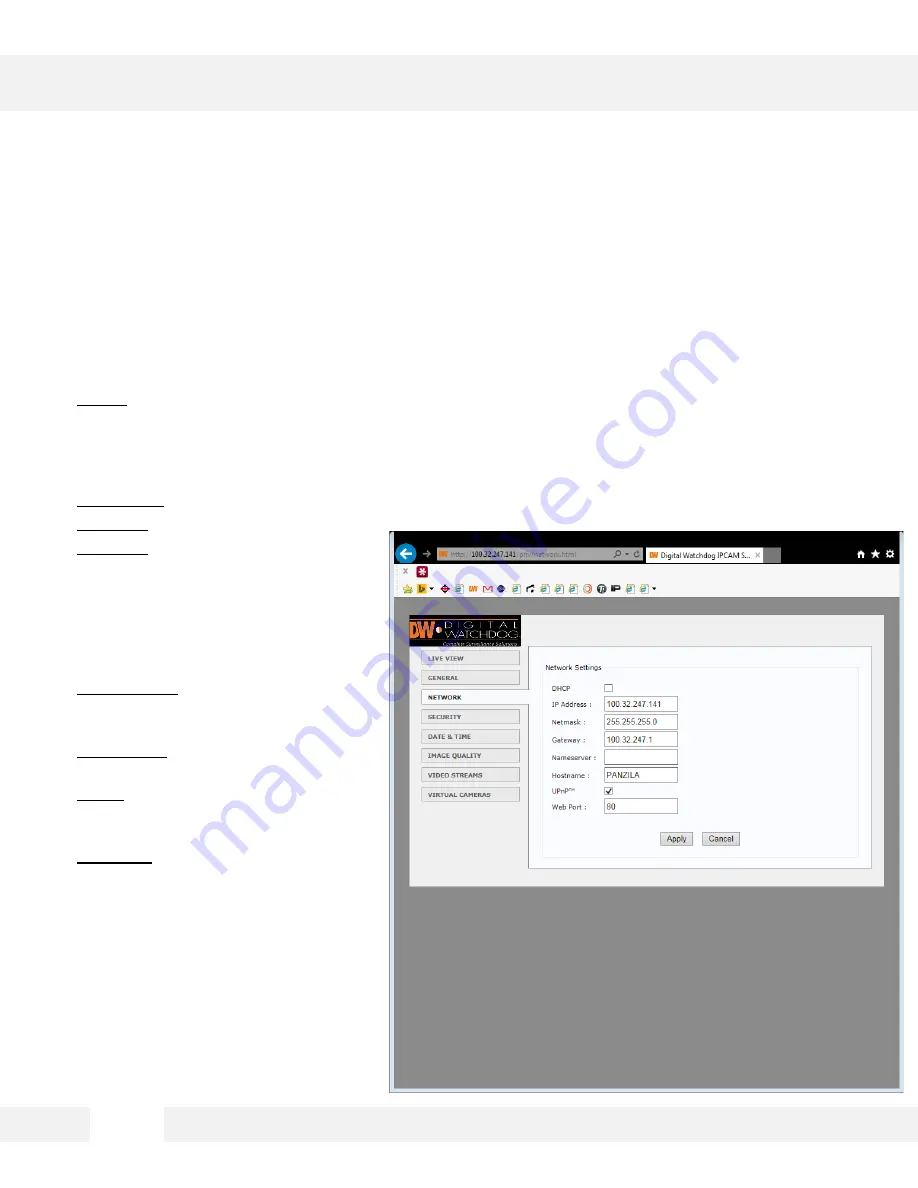 Megapix DWC-PZV2M72T Manual Download Page 21