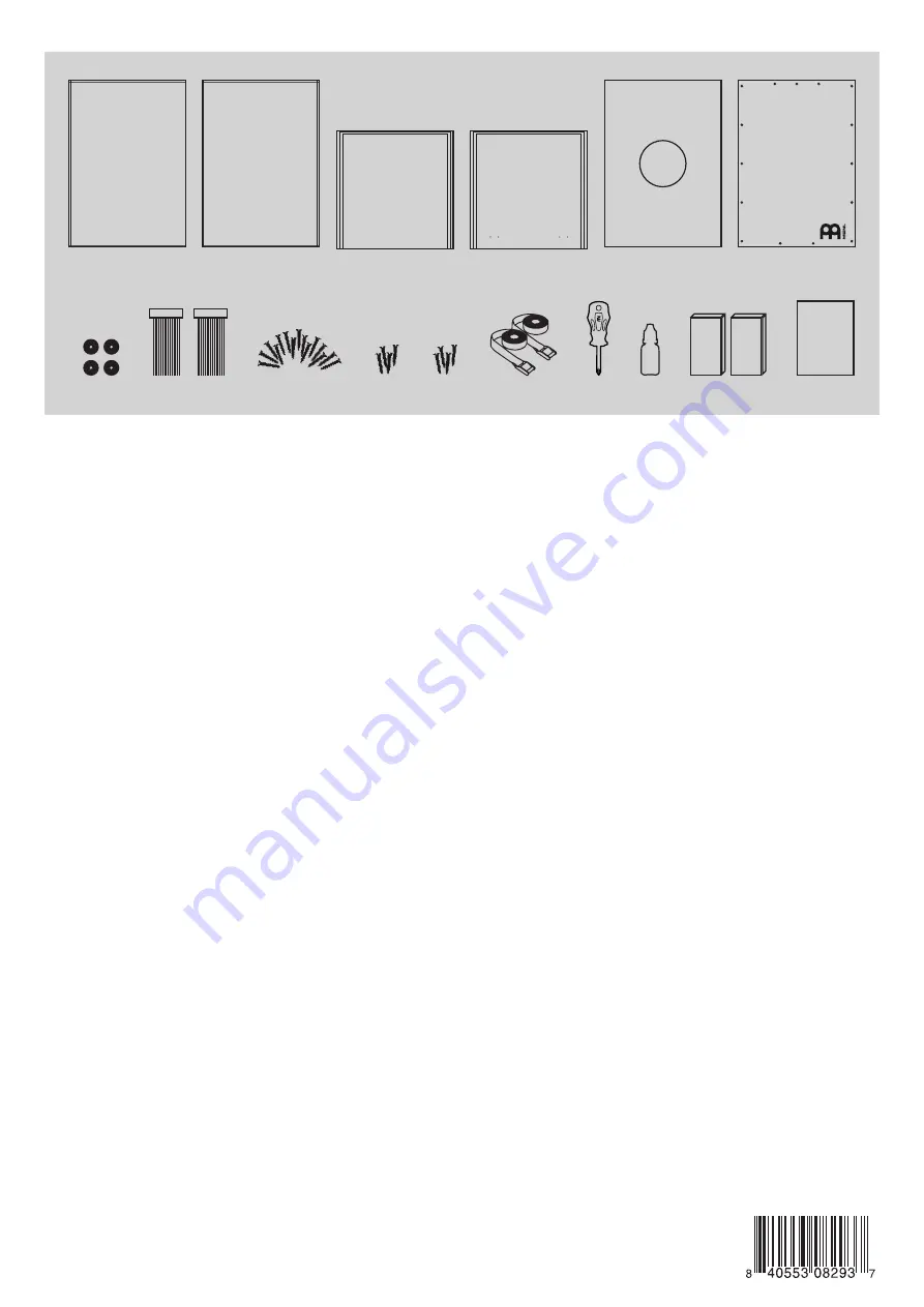 MEINL DELUXE MAKE YOUR OWN CAJON Assembly Instructions Manual Download Page 16