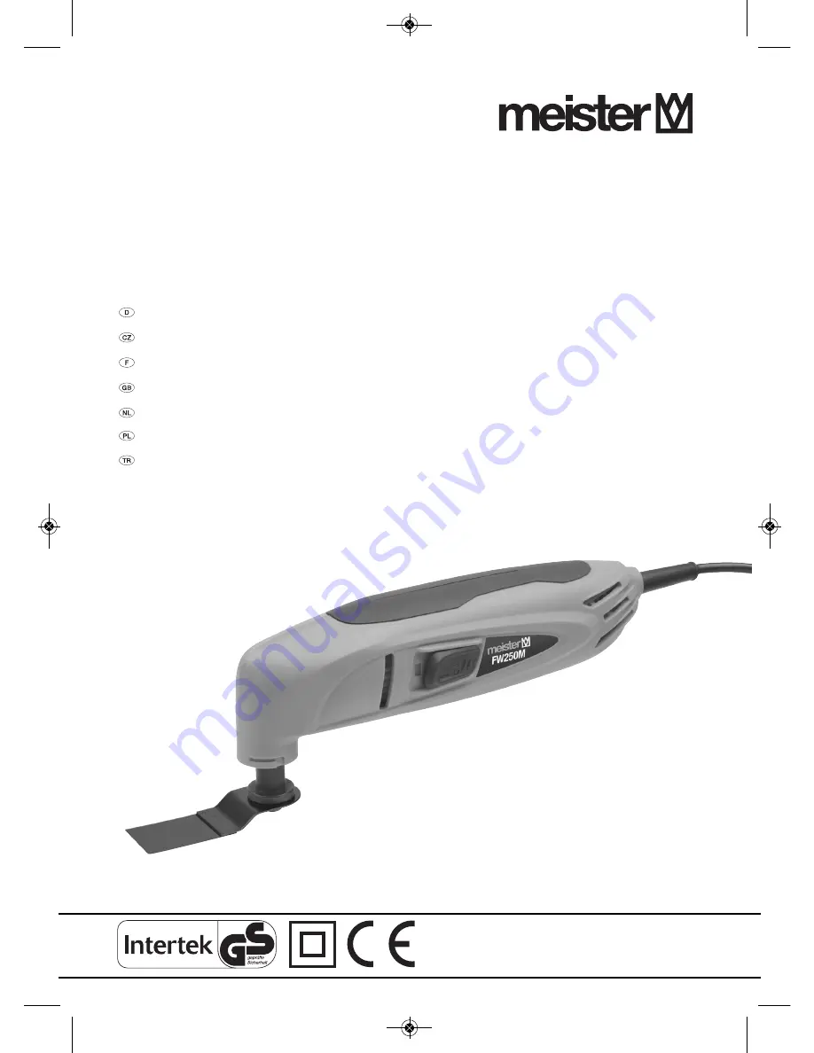 Meister FW250M Translation Of The Original Instructions Download Page 1